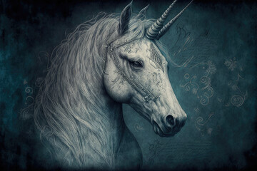 Unicorn sketch wallpaper