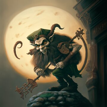 Korrigan bretagne celtique art generatif AI