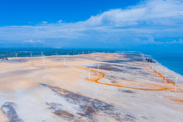 Canoa Quebrada - Farm Wind. Brazil.