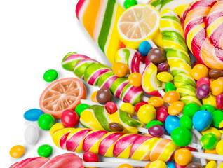 Collection a sweet colorful candy
