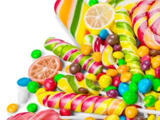 Collection a sweet colorful candy