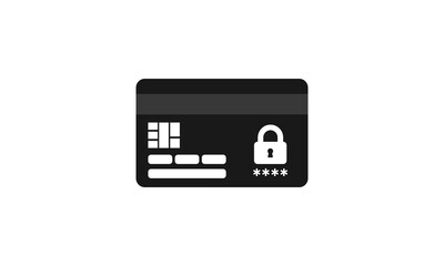 Credit card with lock icon,Online payment protection, Money financial security for online shopping 