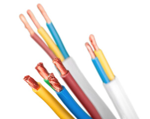 Colorful power copper electrical wire
