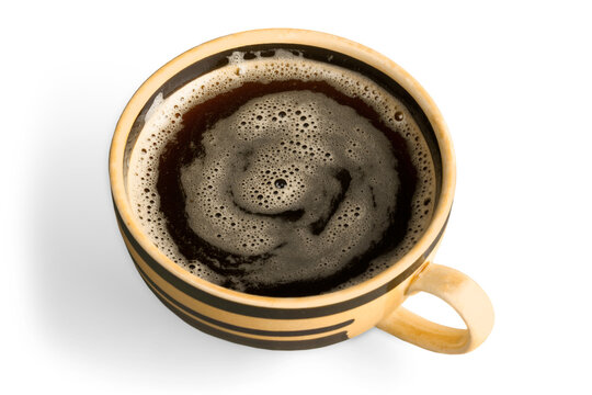 Pouring a Fresh Cup Brazilian black coffee © BillionPhotos.com