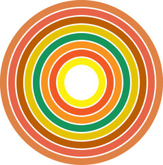 retro groovy funky flat sticker decoration