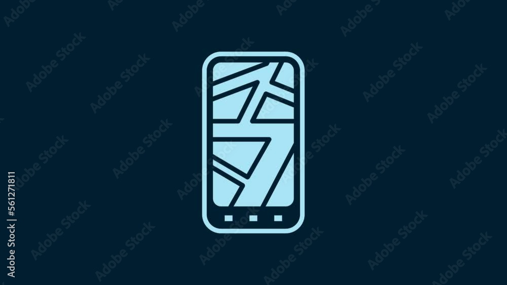 Poster white infographic of city map navigation icon isolated on blue background. mobile app interface conc