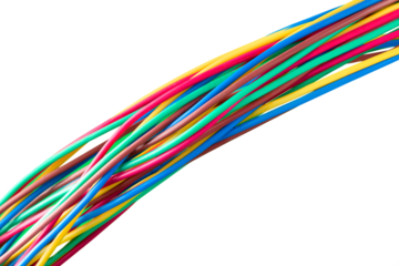 Colorful power copper electrical wire