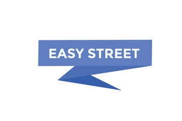Easy street button web banner templates. Vector Illustration
