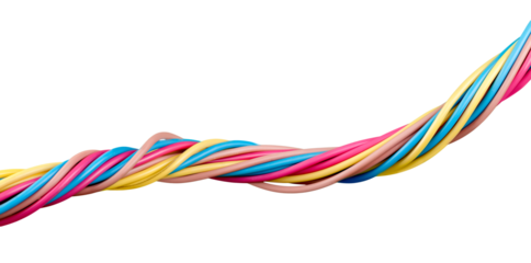 Colorful power copper electrical wire