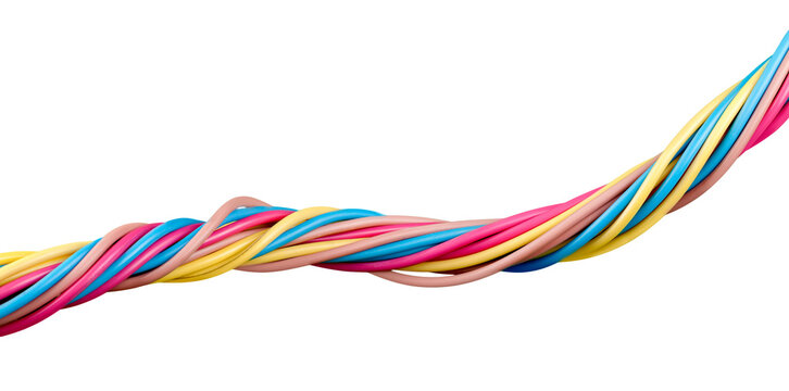 Colorful power copper electrical wire