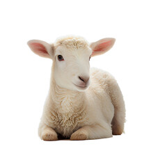  Young sheep lamb created with Generative Ai