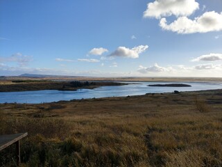 Iceland landscape waterfalls scenery 