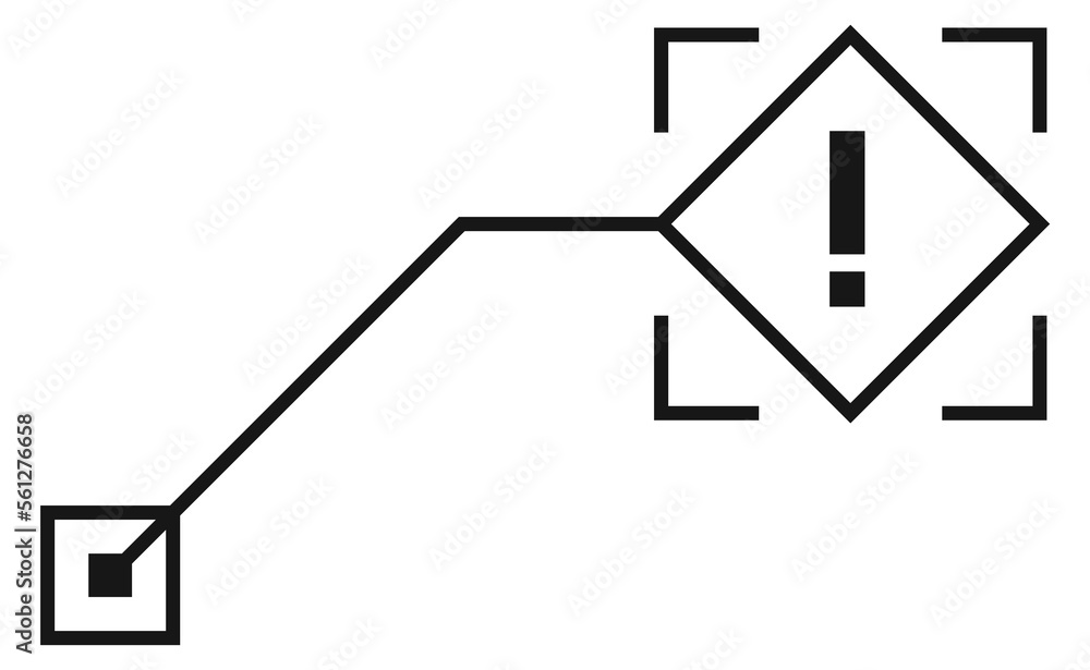 Poster warning sign icon. callout tech interface element
