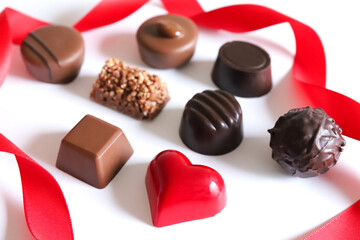 チョコレート　バレンタインデーイメージ