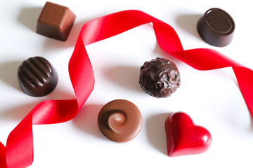 チョコレート　バレンタインデーイメージ