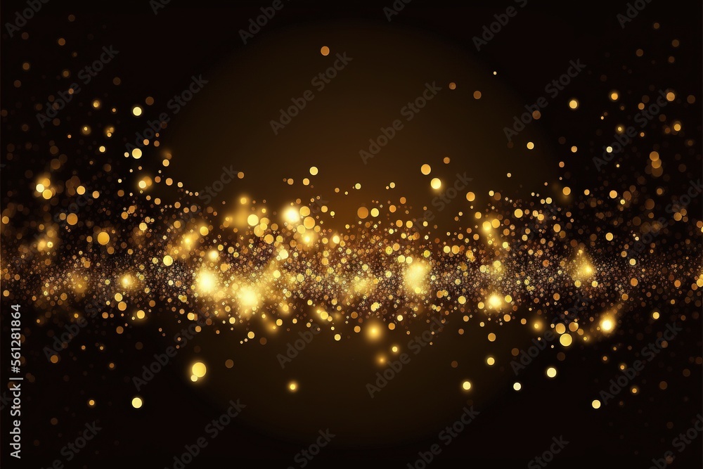 Poster a gold glitter background with a black background and a black background with gold glitters and a bl