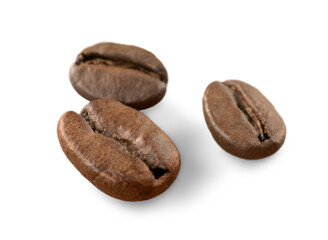 Stack Brazilian black coffee beans