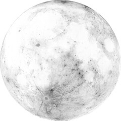 FULL MOON ILLUSTRATION ISOLATED ON TRANSPARENT BACKGROUND © Rafael