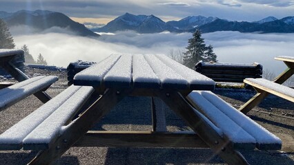 winter in the mountains