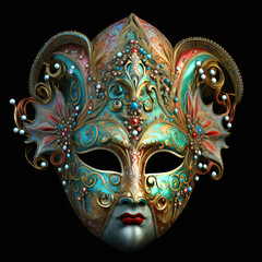 Venetianische Karnevalsmaske, ai generated