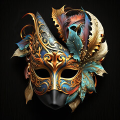 Venetianische Karnevalsmaske, ai generated