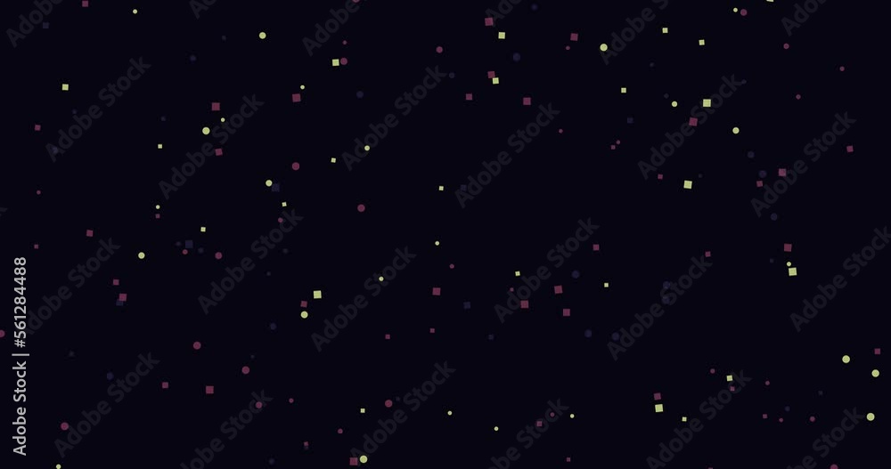 Poster geometric minimal background pattern with colored lines and blue squares