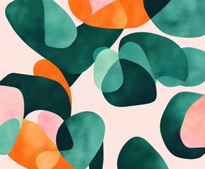abstract watercolor background with colorful pattern