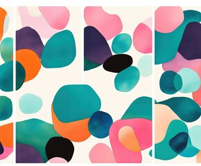 abstract watercolor background with colorful pattern