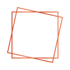 terracotta wedding frame minimal for wedding invites and printable, copper metallic frame for printable designs orange minimal frame