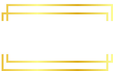 golden rectangle frame for your text for weddings, invites and cards monogram sign with text space