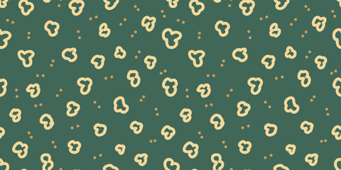 Doodle shapes background. Seamless pattern. Vector. らくがきイラストパターン
