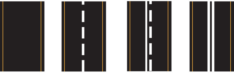 Road, highway isolated on white background. Vector