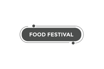 Food festival button web banner templates. Vector Illustration
