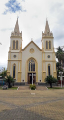 historic church of Jundiai city , Sao Paulo state, Brazil