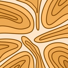 Cute Brown Orange Beige Background Pattern
