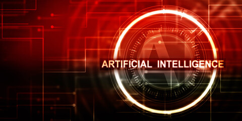 2d rendering Artificial Intelligence (AI) concept
