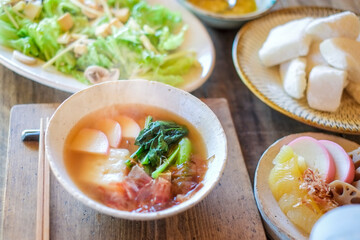 お雑煮とお節