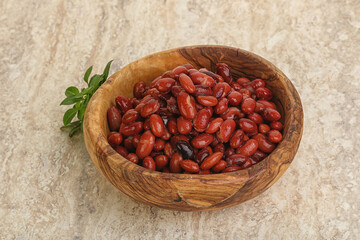 Red kidney bean in the bowl