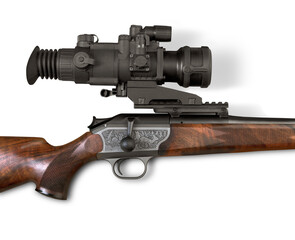 The big hunting gun with optical sight