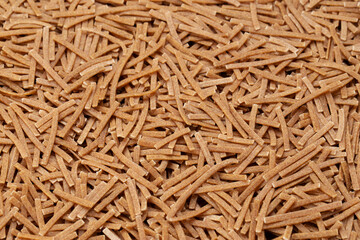 Pasta Texture. Dry Short Macarons. File Contains Clipping Path. Traditional Italian Pasta.