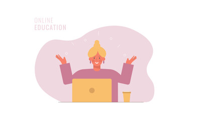 Hand Drawn Girl vector illustration