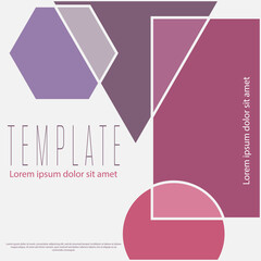 Layout of designer packaging of goods, creation of simple backgrounds, cover, banner, brochure, poster. Creative idea of geometric composition for creative design