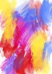 Obraz na płótnie Canvas Oily colorful gouache paint background