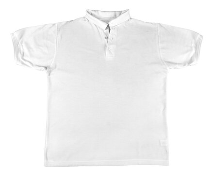 Blank BACK of White T-Shirt with Clipping Path.
