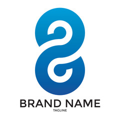S lettermark logo for brand