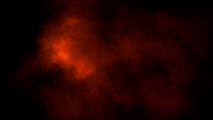 Fototapeta na wymiar Overlays fog isolated on black background. Paranormal fire mystic smoke, clouds for movie scenes.