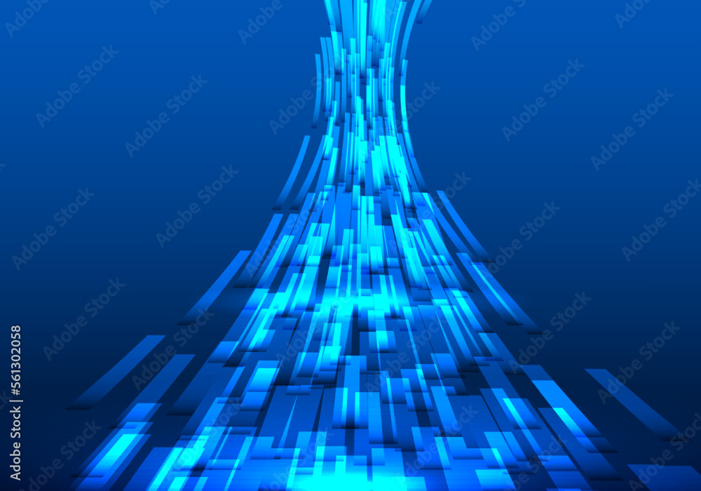 Poster background transmission of technical data to the other side is gathering large amounts of data into 