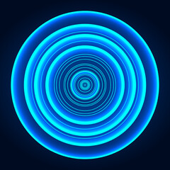Abstract background circle of technology There was light all around. Emphasis on the use of blue tones to add modernity and interest.