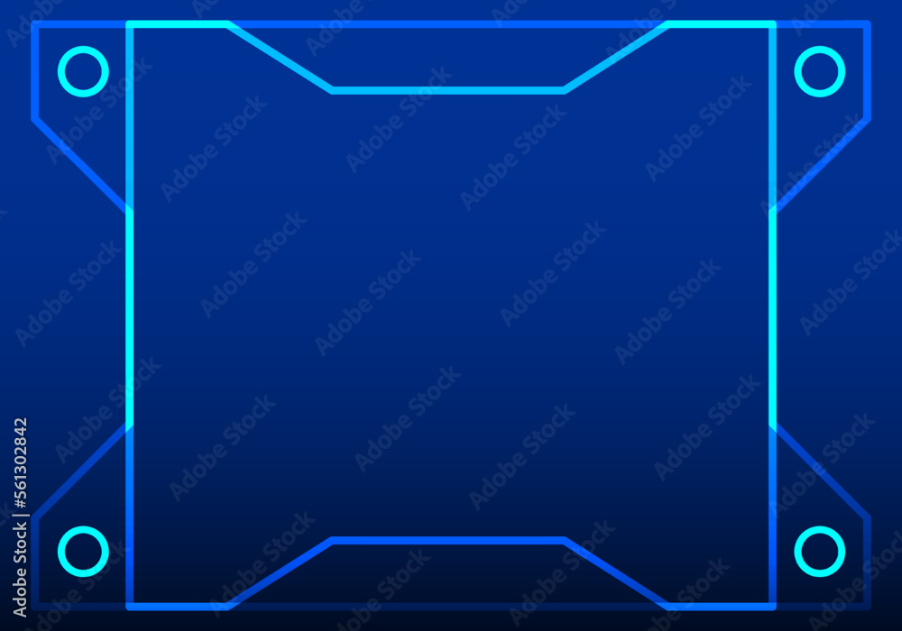 Poster technology background, overlapping square lines to increase the interest in the work.