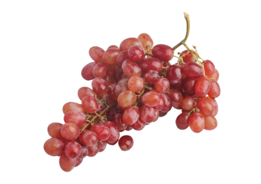red grapes on a white background